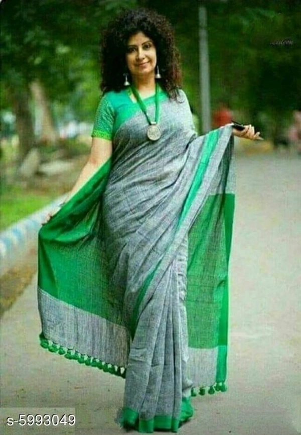 Myra Superior Cotton Sarees - Green, Free Size