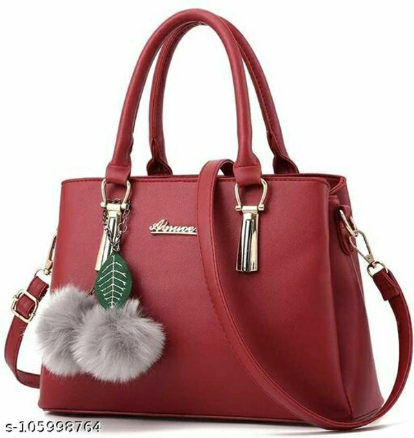 Voguish Attractive Women Handbags Handbag for Women and Girls casual Shoulder Bag Purse New latest Design Handbags - Red, Free Size