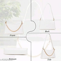 Casual Trendy Travel Bags - White, Free Size