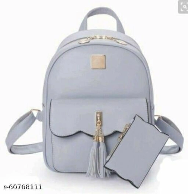 Ravishing Fashionable Women Backpacks - grey, Free Size