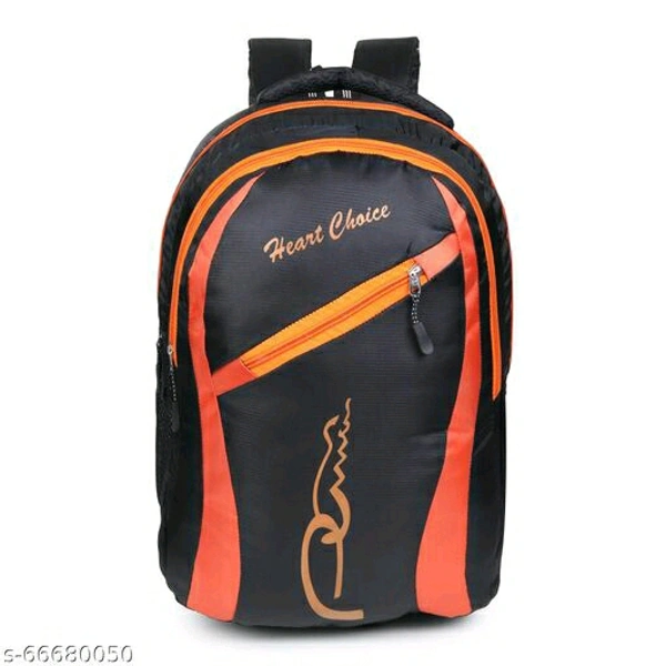 HEART CHOICE Casual Waterproof Laptop Backpack/ Office Bag/ School Bag/ College Bag For Men & Women (Grey N Blue ) Name: HEART CHOICE Casual Waterproof Laptop Backpack/ Office Bag/ School Bag/ College Bag For Men & Women - Orange, Free Size