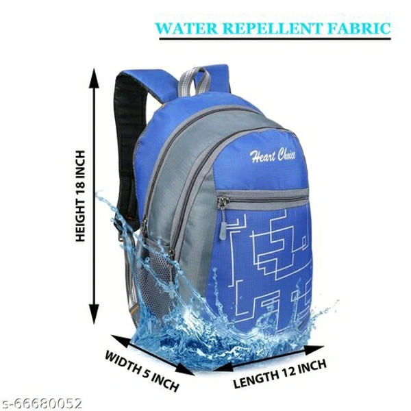 HEART CHOICE Casual Waterproof Laptop Backpack/ Office Bag/ School Bag/ College Bag For Men & Women (Grey N Blue ) Name: HEART CHOICE Casual Waterproof Laptop Backpack/ Office Bag/ School Bag/ College Bag For Men & Women - BLUE, Free Size