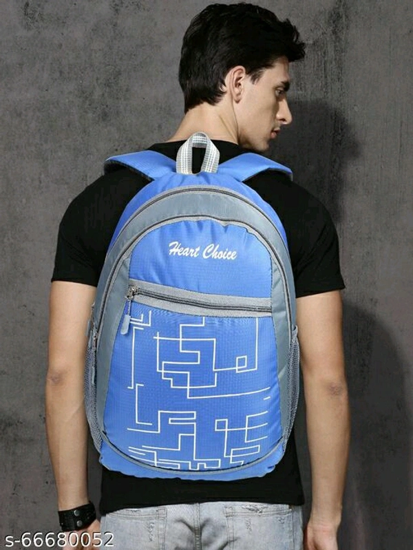 HEART CHOICE Casual Waterproof Laptop Backpack/ Office Bag/ School Bag/ College Bag For Men & Women (Grey N Blue ) Name: HEART CHOICE Casual Waterproof Laptop Backpack/ Office Bag/ School Bag/ College Bag For Men & Women - BLUE, Free Size