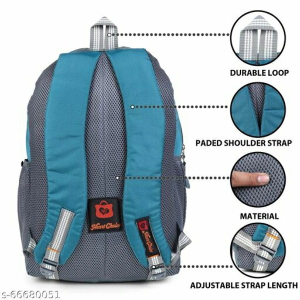 HEART CHOICE Casual Waterproof Laptop Backpack/ Office Bag/ School Bag/ College Bag For Men & Women (Grey N Blue ) Name: HEART CHOICE Casual Waterproof Laptop Backpack/ Office Bag/ School Bag/ College Bag For Men & Women - SKY BLUE, Free Size