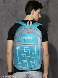 HEART CHOICE Casual Waterproof Laptop Backpack/ Office Bag/ School Bag/ College Bag For Men & Women (Grey N Blue ) Name: HEART CHOICE Casual Waterproof Laptop Backpack/ Office Bag/ School Bag/ College Bag For Men & Women - SKY BLUE, Free Size