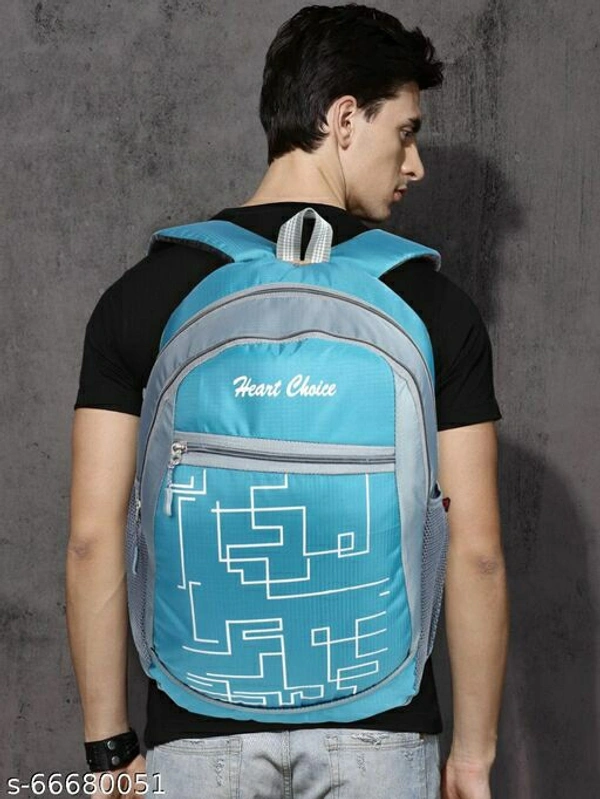 HEART CHOICE Casual Waterproof Laptop Backpack/ Office Bag/ School Bag/ College Bag For Men & Women (Grey N Blue ) Name: HEART CHOICE Casual Waterproof Laptop Backpack/ Office Bag/ School Bag/ College Bag For Men & Women - SKY BLUE, Free Size