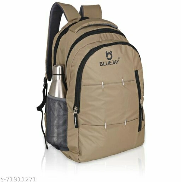 35 L Casual Waterproof Laptop Bag/Backpack for Men Women Boys Girls/Office School College Teens & Students (18 Inch) - Badaami Color, Free Size