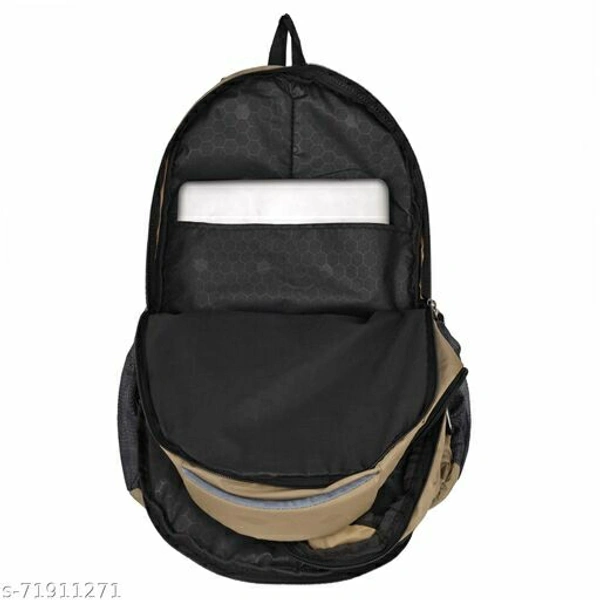 35 L Casual Waterproof Laptop Bag/Backpack for Men Women Boys Girls/Office School College Teens & Students (18 Inch) - Badaami Color, Free Size