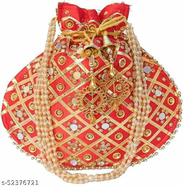 Elite Women Potlis  - Red, Free Size