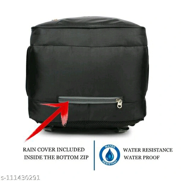 ANICE 33 Ltrs Blue (15.6 inch) Laptop Backpack/Bag for Men and Women with 3 compartments and Waterproof rain Cover - Black, Free Size