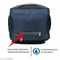 ANICE 33 Ltrs Blue (15.6 inch) Laptop Backpack/Bag for Men and Women with 3 compartments and Waterproof rain Cover - Navy Blue, Free Size
