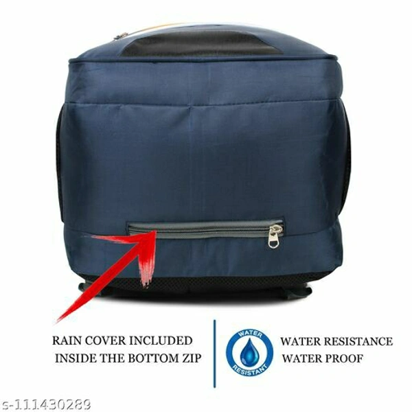 ANICE 33 Ltrs Blue (15.6 inch) Laptop Backpack/Bag for Men and Women with 3 compartments and Waterproof rain Cover - Navy Blue, Free Size