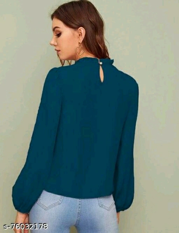 Amazing Women's Party Wear Top - navy Blue, XXL