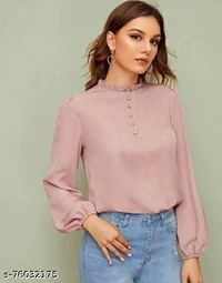 Amazing Women's Party Wear Top - Pink, XXL