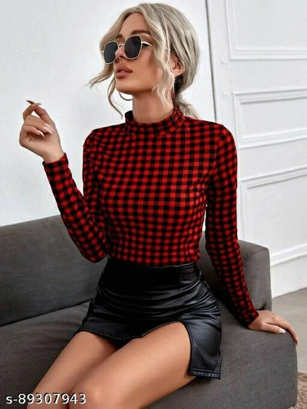 Trendy Printed Women's Tops - L