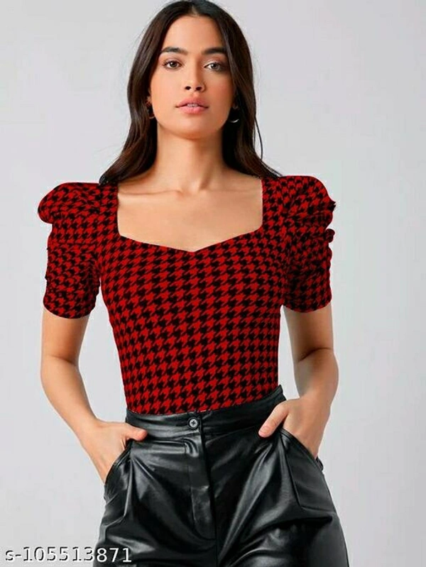 Trendy Printed women Tops  - S