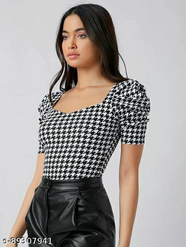 Trendy Printed Women Tops  - XL