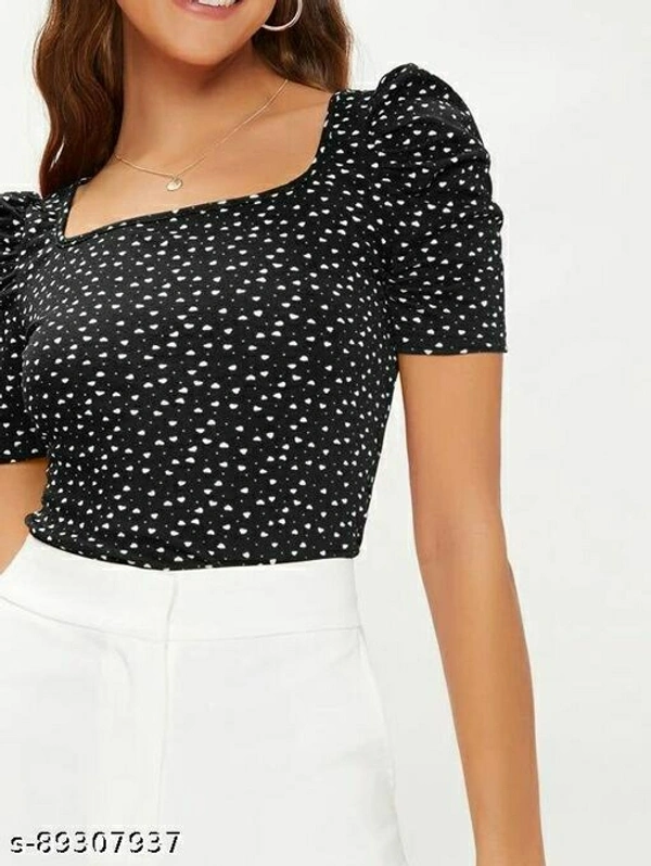 Trendy Printed Women Tops  - S