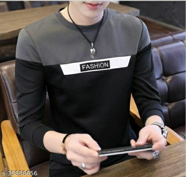 Ruggstar Best Selling Cotton Full Sleeve T - Shirt For Men  - L