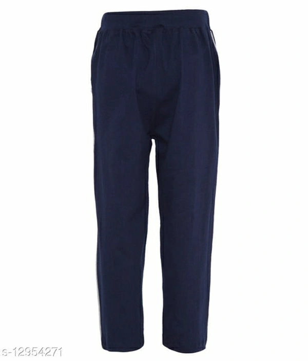 AmericanElm Pack of 3 Navy Blue, Dark Grey,Black Pure Cotton Lowers Track Pants for Boys - 10-11 Years
