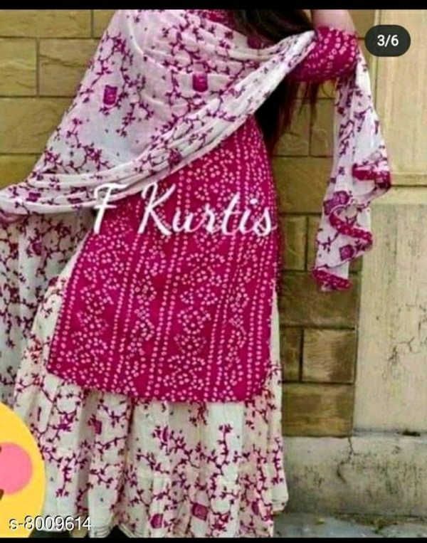 STYLISH Kurta Sets  - Pink , L