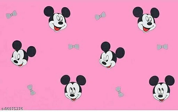 PLEDGE CREATIONS KING SIZE KIDS BEDSHEET FOR DOUBLE BED WITH 2 PILLOW COVERS - KING , PINK 