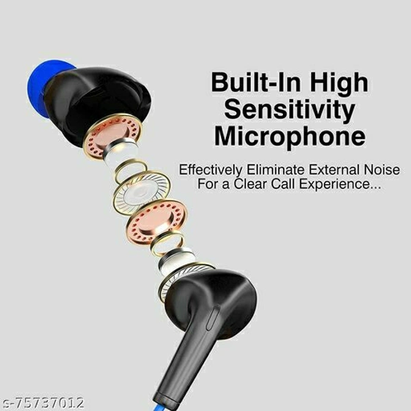 UBON || MODEL-CL-123 || Bluetooth Headset in-Ear Earphones || Multicolor Wireless Neckband || in-Built mic Feature || 12Hours Playtime for Travelling, Gym, and Sports Activities 