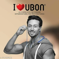 UBON || MODEL-CL-123 || Bluetooth Headset in-Ear Earphones || Multicolor Wireless Neckband || in-Built mic Feature || 12Hours Playtime for Travelling, Gym, and Sports Activities 