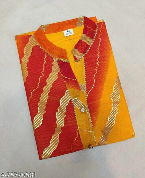 Designer Cotton Kota Dorioya Suit - XL