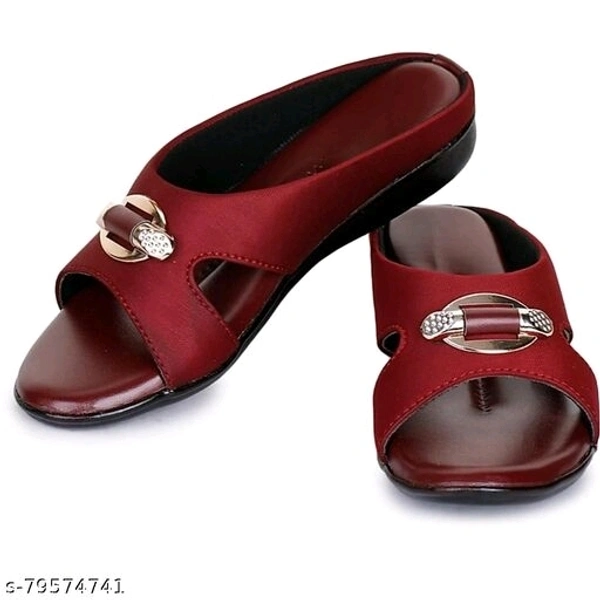 Woman's Party Wear Sandal - Red, IND-5