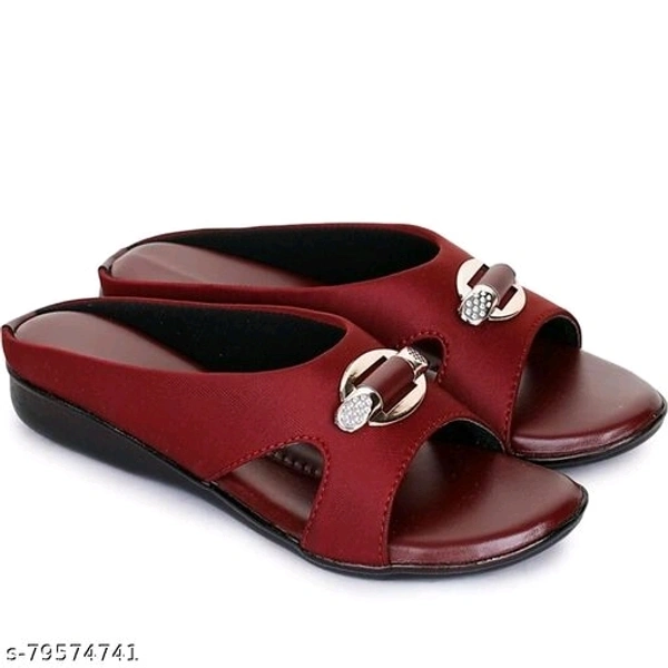 Woman's Party Wear Sandal - Red, IND-5