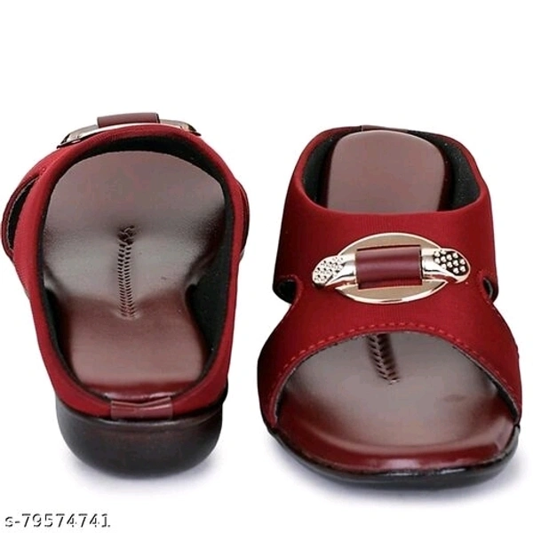 Woman's Party Wear Sandal - Red, IND-5