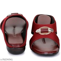 Woman's Party Wear Sandal - Red, IND-6