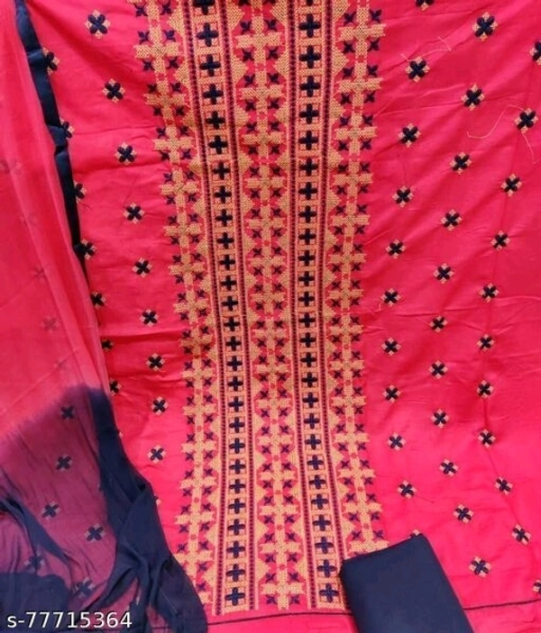 Women Suit  - Red, Un Stitched