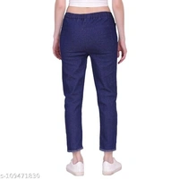 Women Denim Jeans Jogger Elastic Waist Drawstring Stretch Side Pockets Mickey Dark and Star Light  Jeans  Pack Of 2 - 30