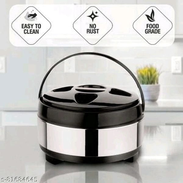 Aaditya Stainless Steel Thermoware Casserole for Roti/Chapati | Double Wall Insulated Hot Pot for hot Meal(3500ML+4500ML) Combo Offer - 3500ML + 4500ML 