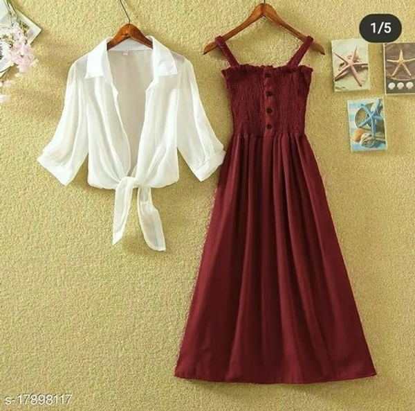 Urbane Partywear Women Dresses - Mehroon, S