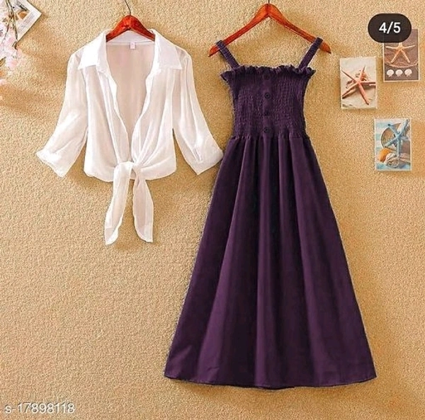 Urbane Partywear Women Dresses - Purple, XXL
