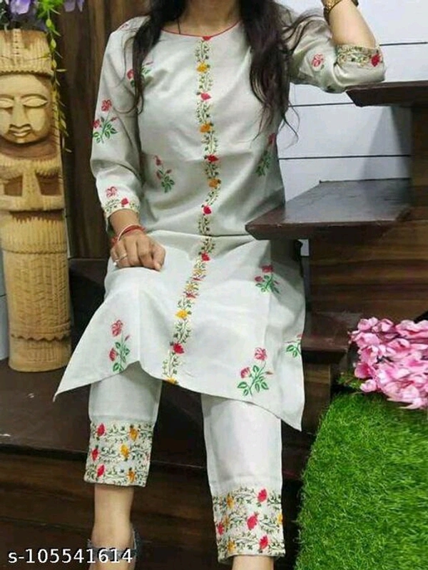 Aagyeyi Alluring Women Kurta Sets - white,, XXL