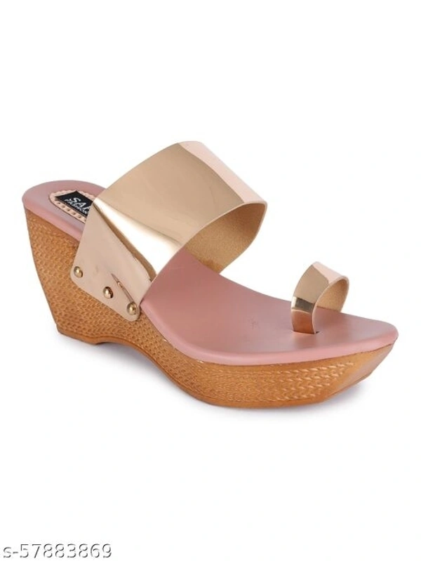 Sapatos Women Casual Wedges Sandals, Ideal for Women (ST-5175-Beige) - IND-3