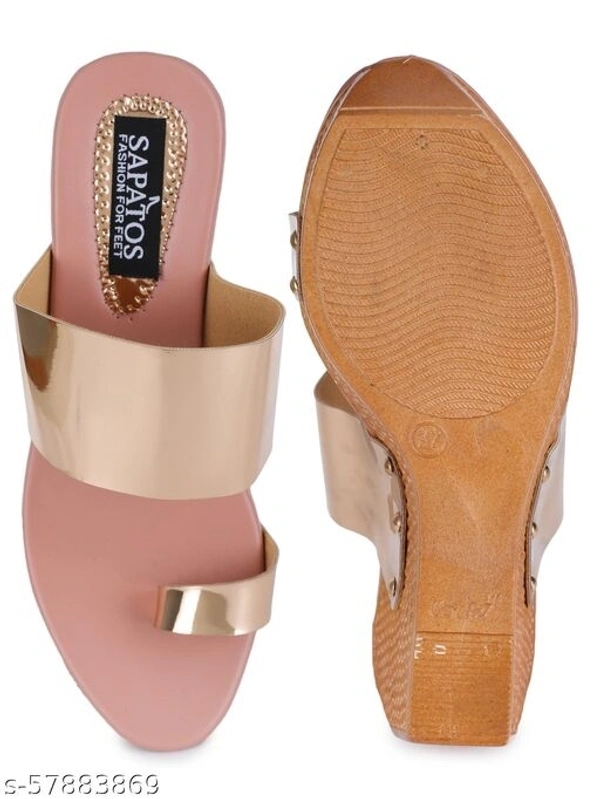 Sapatos Women Casual Wedges Sandals, Ideal for Women (ST-5175-Beige) - IND-7