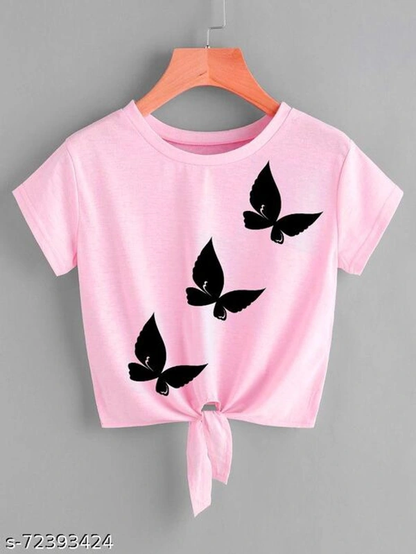 Trendy Modern Women Tops & Tunics - Pink, M 