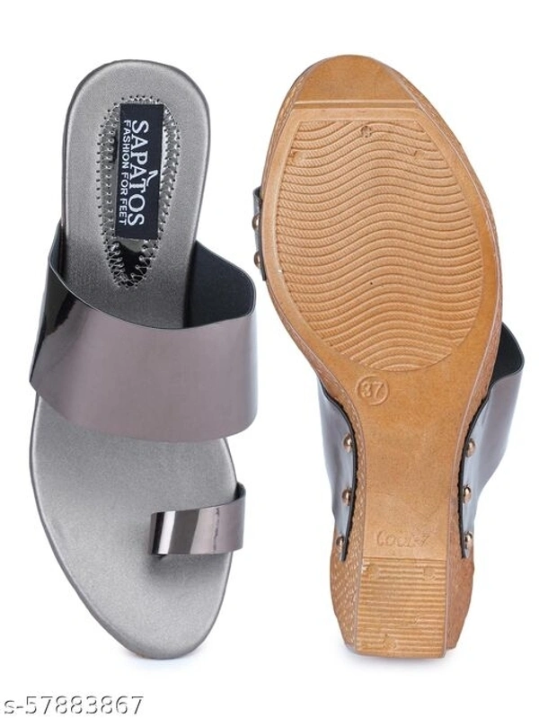 Sapatos Women Casual Wedges Sandals, Ideal for Women (ST-5175-Beige) - IND-6