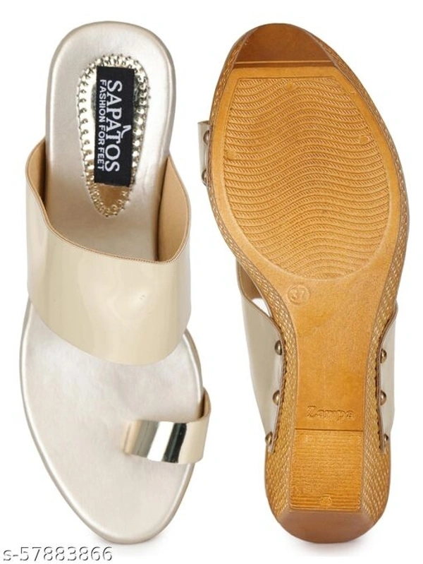 Sapatos Women Casual Wedges Sandals, Ideal for Women (ST-5175-Beige) - IND-3