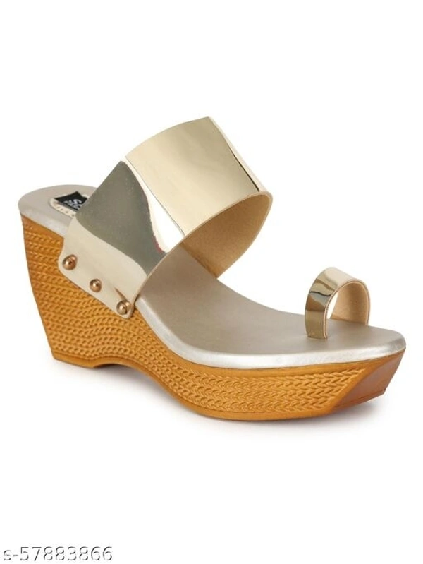 Sapatos Women Casual Wedges Sandals, Ideal for Women (ST-5175-Beige) - IND-3