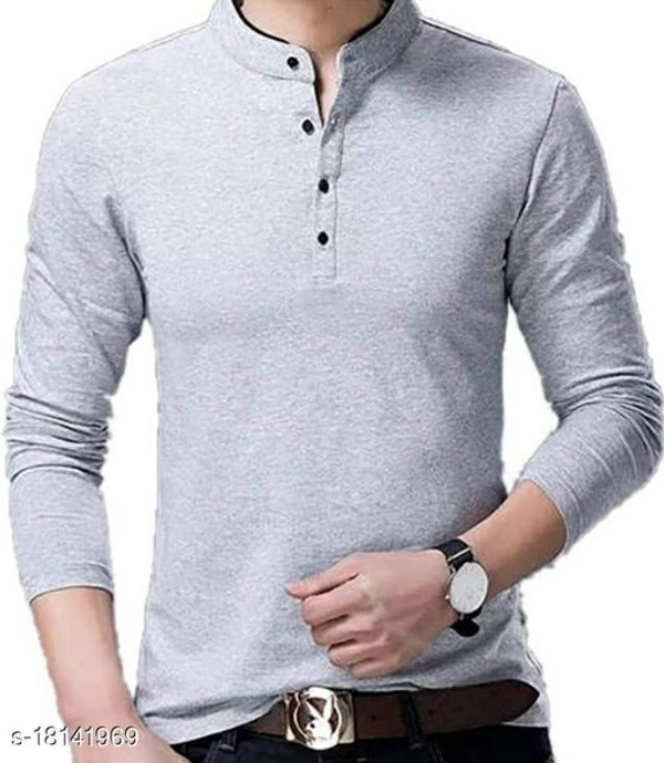 Comfortable Mens Tshirt - Grey , XL 