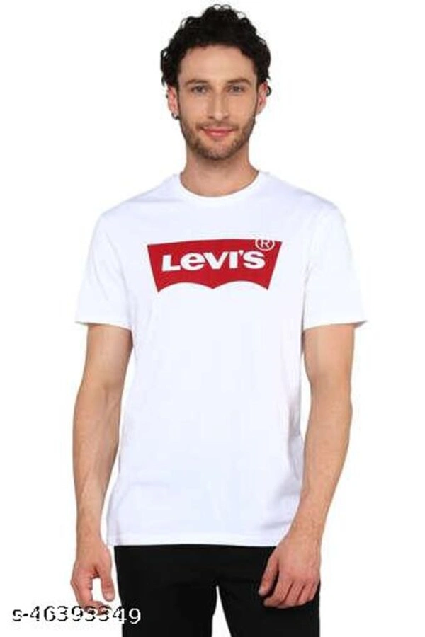 Stylish Partywear Men T-shirt  - Whait, M