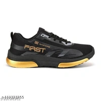  Latest Attractive Men Sports Shoes - Black,, IND-7