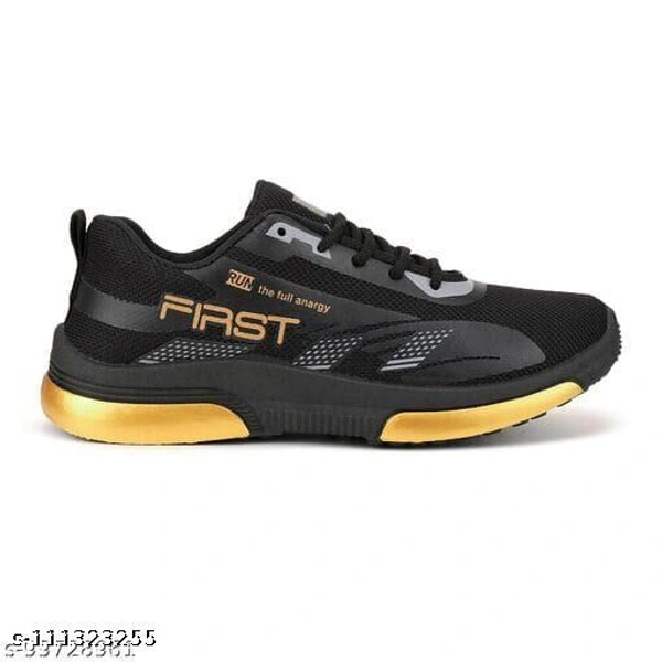  Latest Attractive Men Sports Shoes - Black,, IND-8