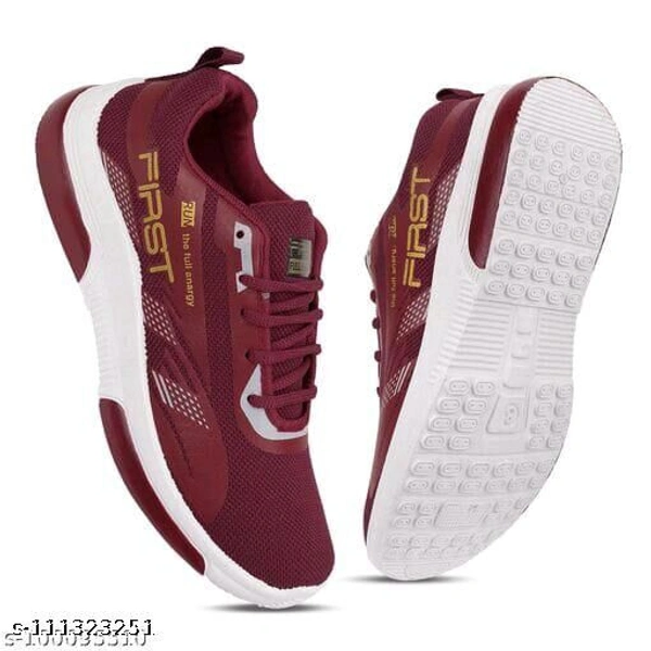  Latest Attractive Men Sports Shoes - Maroon , IND-8